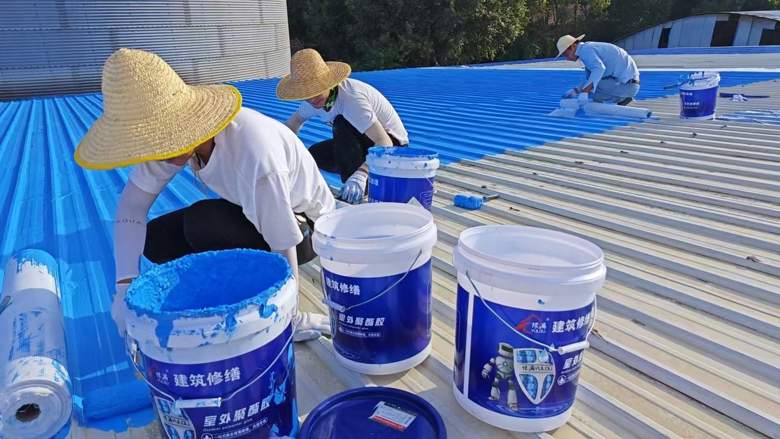 Metal roof waterproofing and anti-corrosion coating project